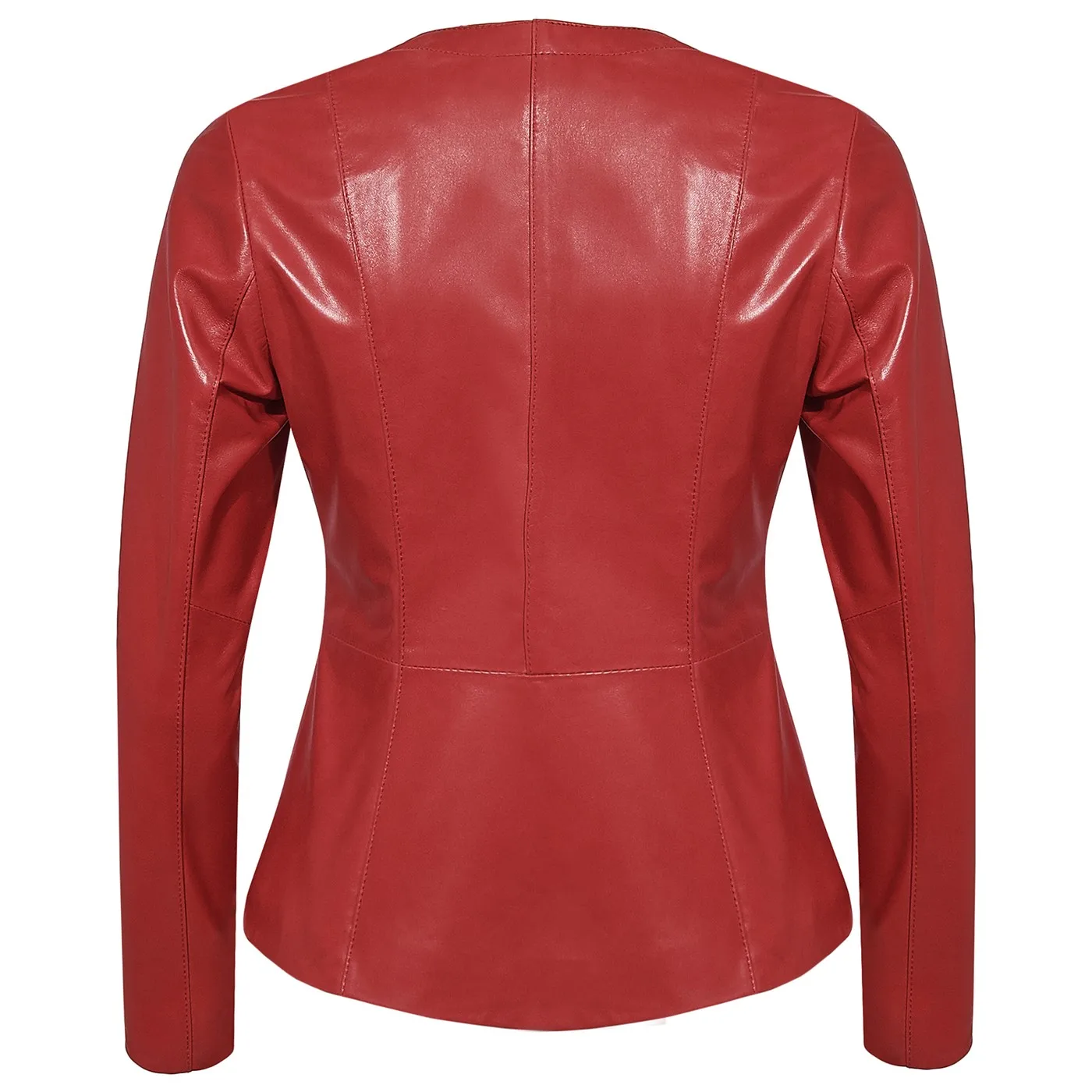 

Genuine Sheepskin Slim Fit Red Biker Jacket Women Sports Leather Coats Spring And Autumn Fashion Products Keep Warm Waterproof