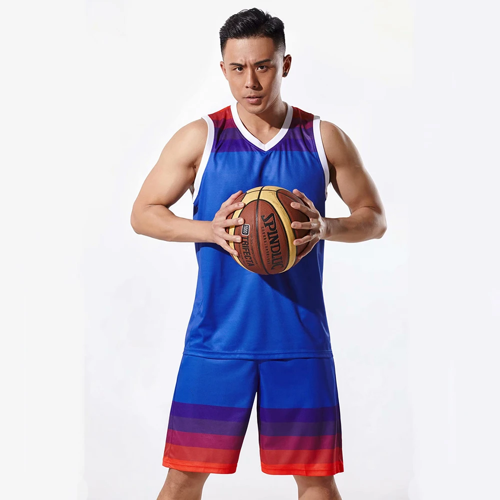 

New Men's Basketball Jerseys Suit Athletic Basketball Jersey Sport Kit youth Basketball Shirts Shorts Set Custom