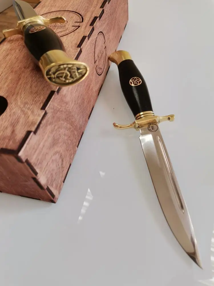 нож советский финка нквд со звездами из кованой стали |