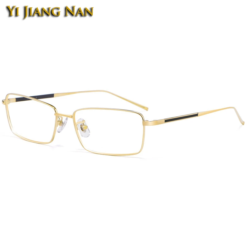 Мужские Роскошные очки титановый рецепт квадратные Оправа очков оптические