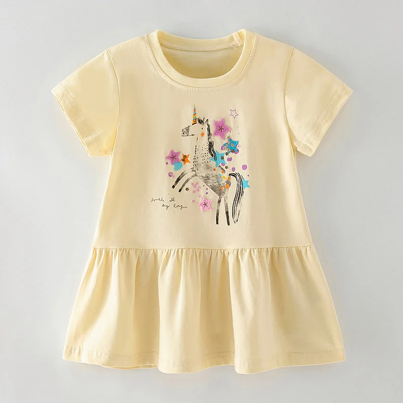 

Brand Quality Cotton Children Princess One-piece Dress Baby Girl Clothes Infant Bebe Toddler Kids Summer Beach Dresses for Girls