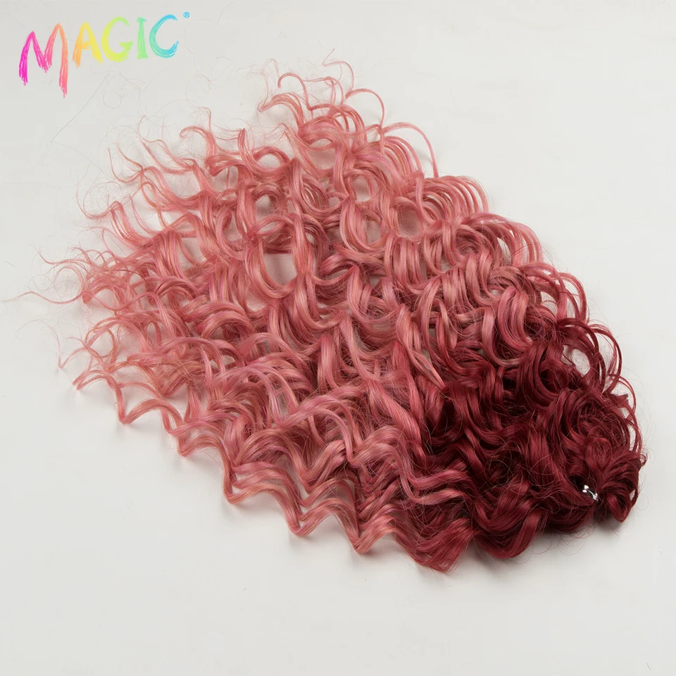 Волшебные синтетические волосы для вязания крючком 20 дюймов волнистые