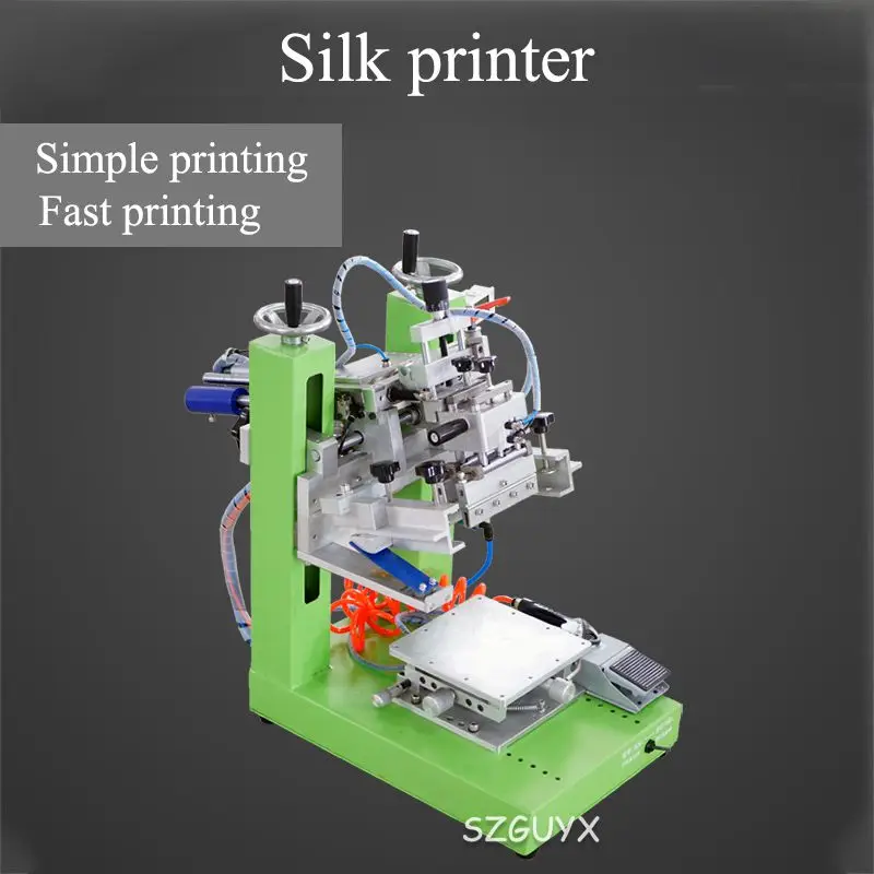 

Screen printing machineSemi-automatic screen printing machineSmall pneumatic flat screen printing machineGlass metal label