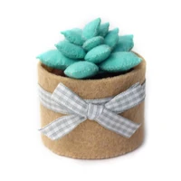 plant felt sewing kit for children fun handmade diy creative gift for kids include everything easy to make gift box package b