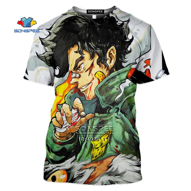 Мужская футболка SONSPEE Megalo Box 3D принт аниме боксеры JOE JNK с собакой Женская