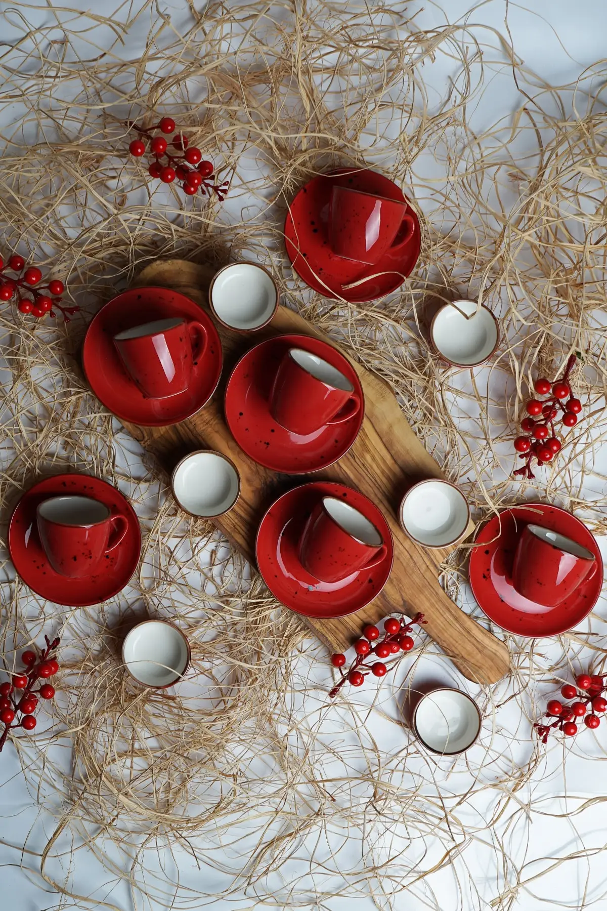 

Elegant Porcelain Coffee Cup Set of 18 Luxury Cup and Saucers Plate Set High Quality Turkish Coffee Espresso Tea Cup with Saucer