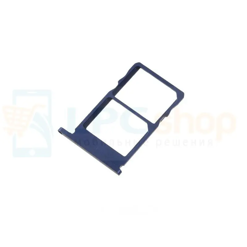 Лоток сим карт Nokia 5.1 Синий | для SD- и SIM-карт