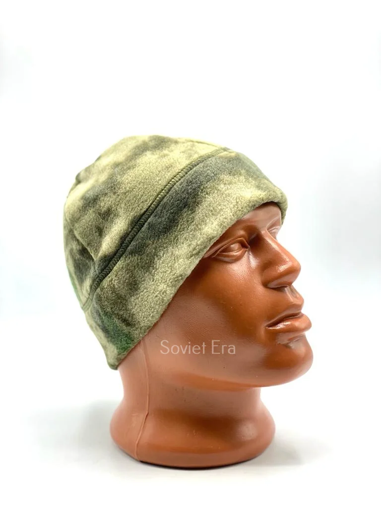 Мужская шапка из флиса камуфляж тактическая &quotМох&quot мультикам универсальный