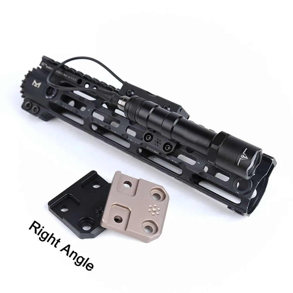 Arisaka RM45 Degree/Right Angle Offset Side Mount fit Mlok Keymod Rail Handguard Tactical Light Accessories SF M300 M600 | Спорт и