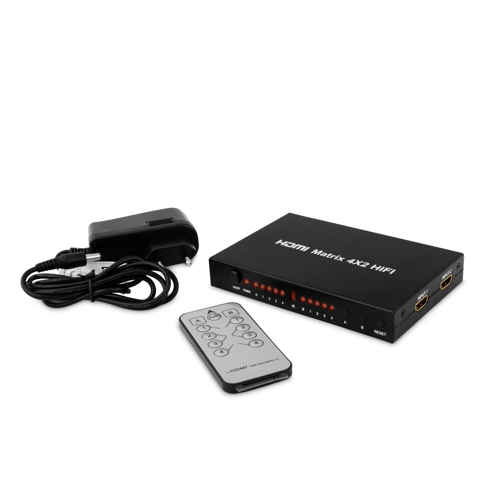 GCR HDMI переключатель switcher 4 к 2 support cable 5m 10m 15m для Smart TV PS3 PS4 X BOX 4K 30Hz|Аксессуары