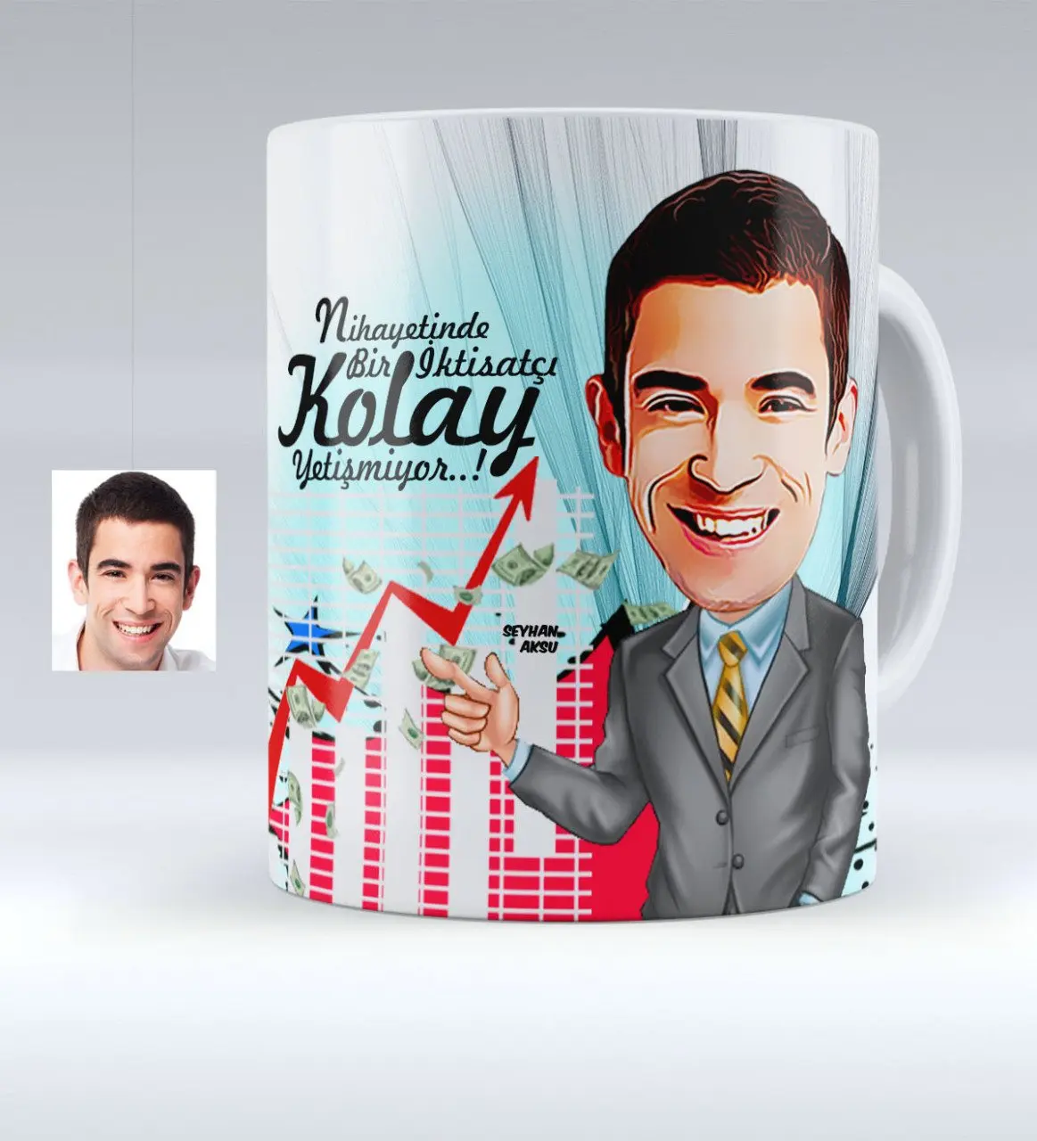 

Personalized Mr CEO Caricature Of White Mug cup-1