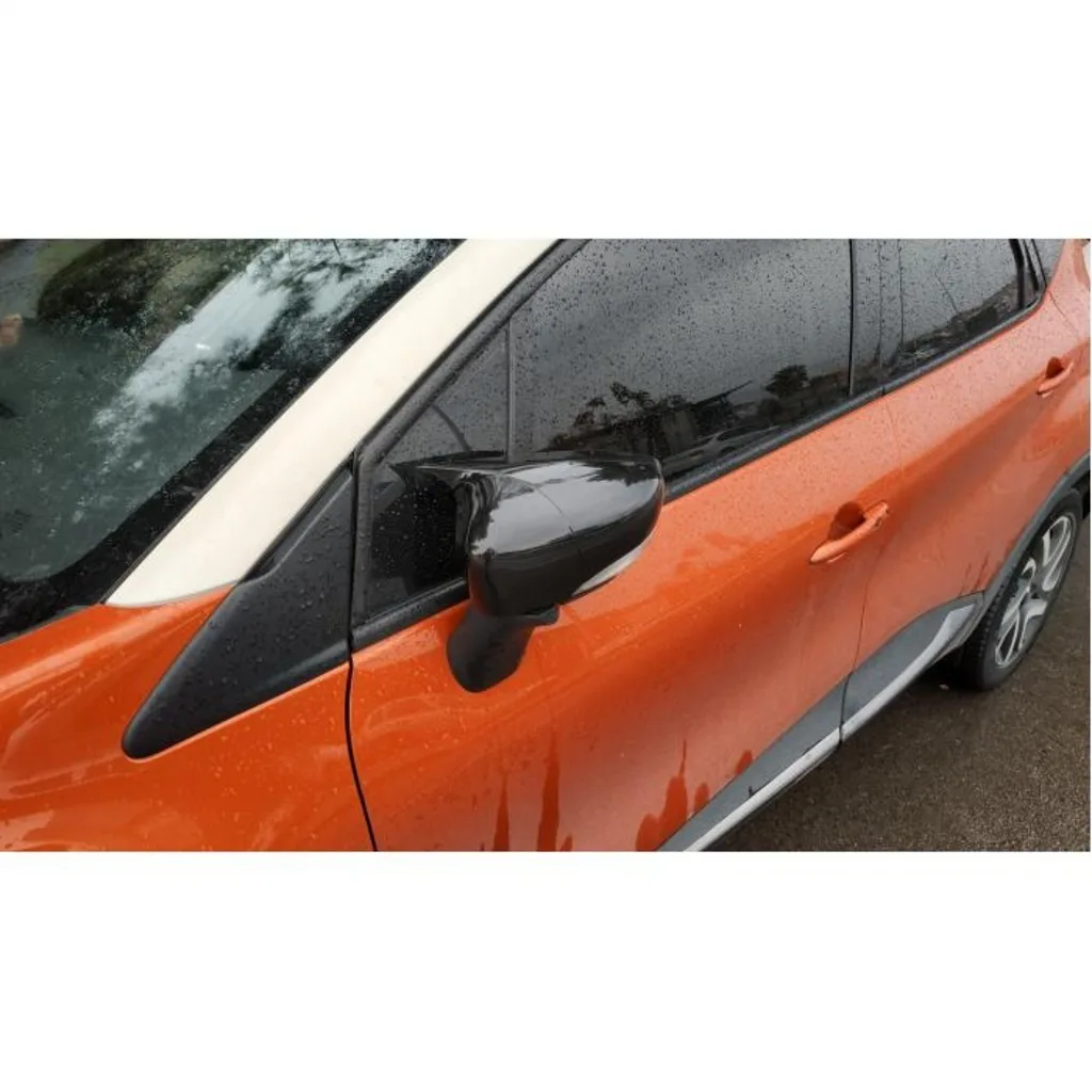 Зеркальный чехол для Renault Captur 2013 2014 2015 2016 2017 2018 2019 2020 аксессуары яркий черный с