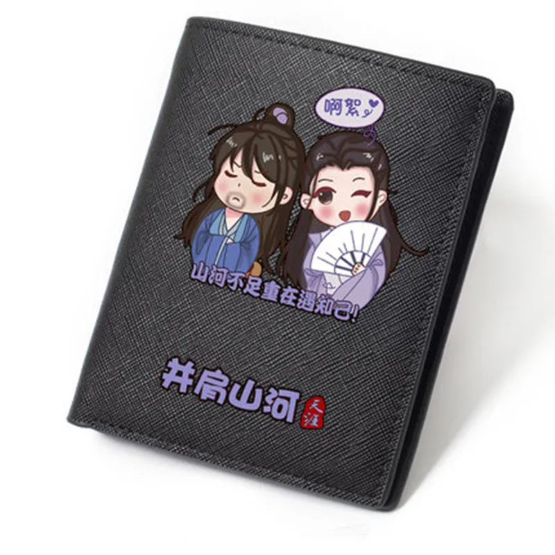 WORD OF HONOR Short Wallets High Quality PU Leather Casual Teenagers Coin Purse Unisex Black Student Notecase Fans Gift |