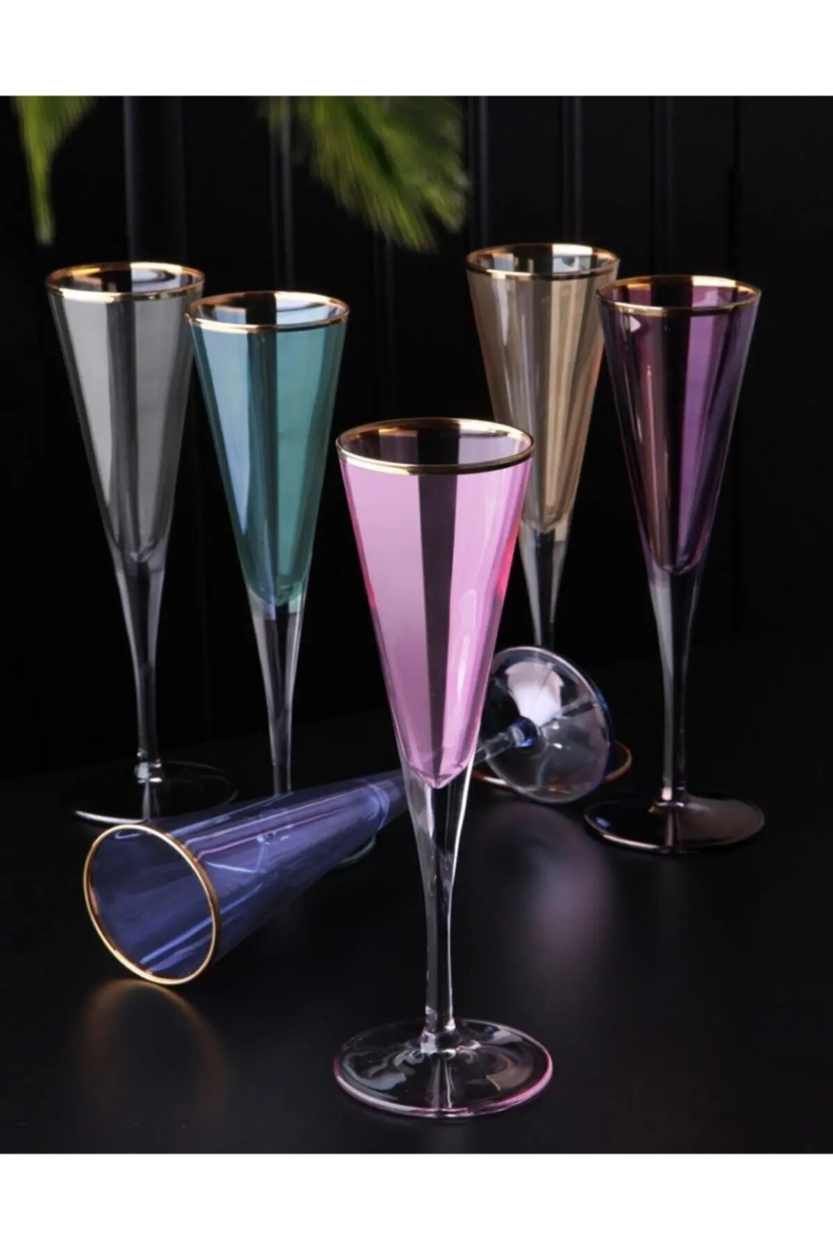 Fairground Handmade 6pcs Coffee Side Glass Water Cup Set Colorful Colored Diamond Blue Coffee Side Water Cup Liquor Cup fast