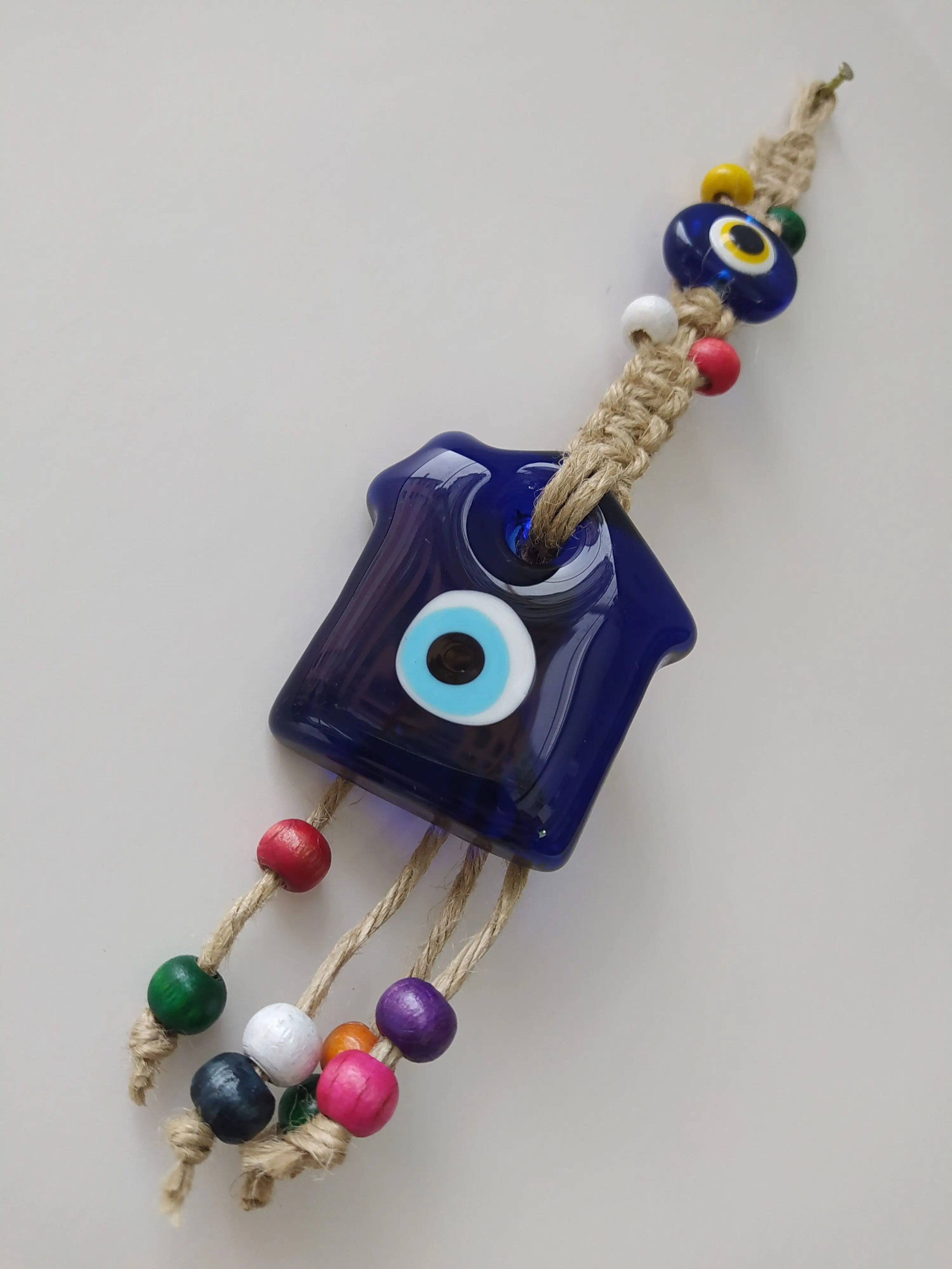 

Home Evil Eye 6 cm Glass Bead Pendant Charm Turkish Handmade Amulet Wall Hanging Talisman Boho Home Decor Made in Turkey