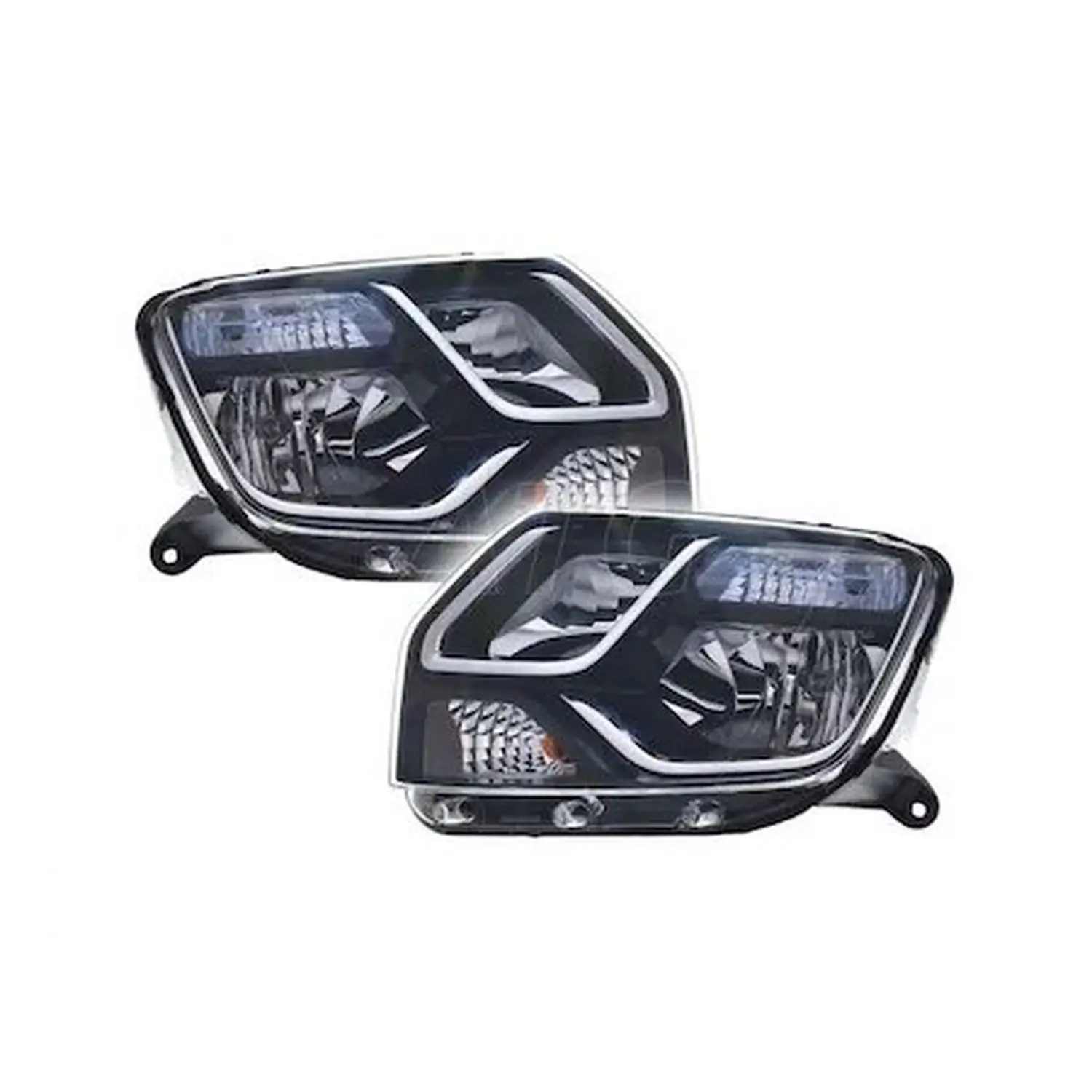 For Dacia Duster 2014-2017 Front Left Right Headlight 2 Piece Driver and Passenger Suit Double Bulb Super Quality | Автомобили и
