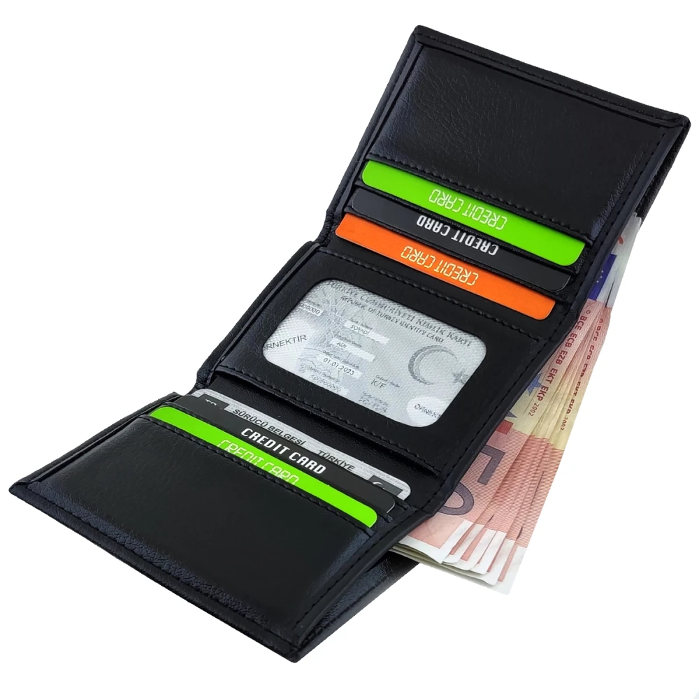 

Seta 8 Compartment Folding Card Holder Men's Wallet