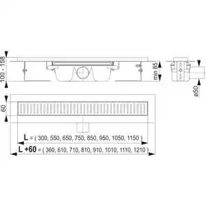 AlcaPlast APZ1 с горизонтальным стоком (APZ1-750) | Обустройство дома