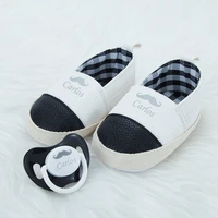 miyocar personalized any name can make baby boy shoes handsome cool baby shoes pacifier set unique design