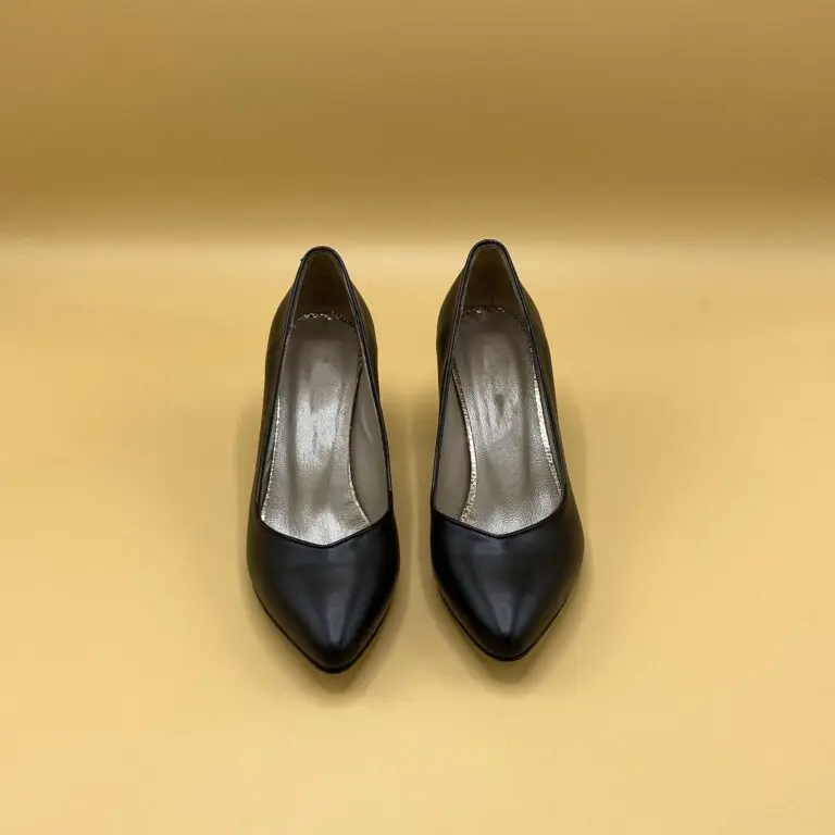 

PLATIN TOPUKLAR Women's Black White Beige Casual Closed Toe Heeled Shoes