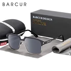 BARCUR, оригинальные мужские солнцезащитные очки, поляризационные, квадратные, из нержавеющей стали, солнцезащитные очки для мужчин и женщин, зеркальные, женские, UV400, очки для вождения
