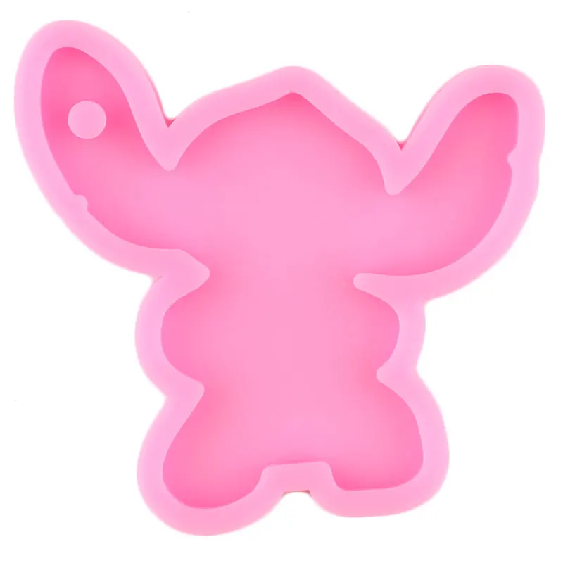 Блестящая Глянцевая силиконовая форма пельбо-брелок эпоксидная смола Badge