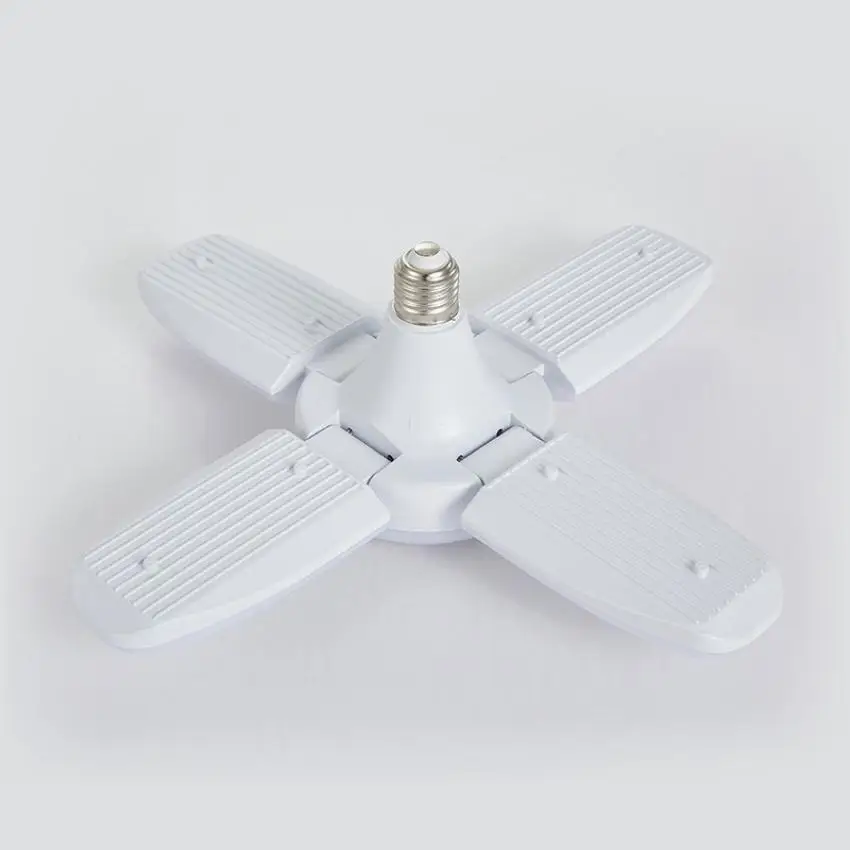 

30/55/60W LED Work Light Folding Bulb High Brightness Adjustable Angle for Commercial Home Lighting E27 Foldable Fan Blade Lamp