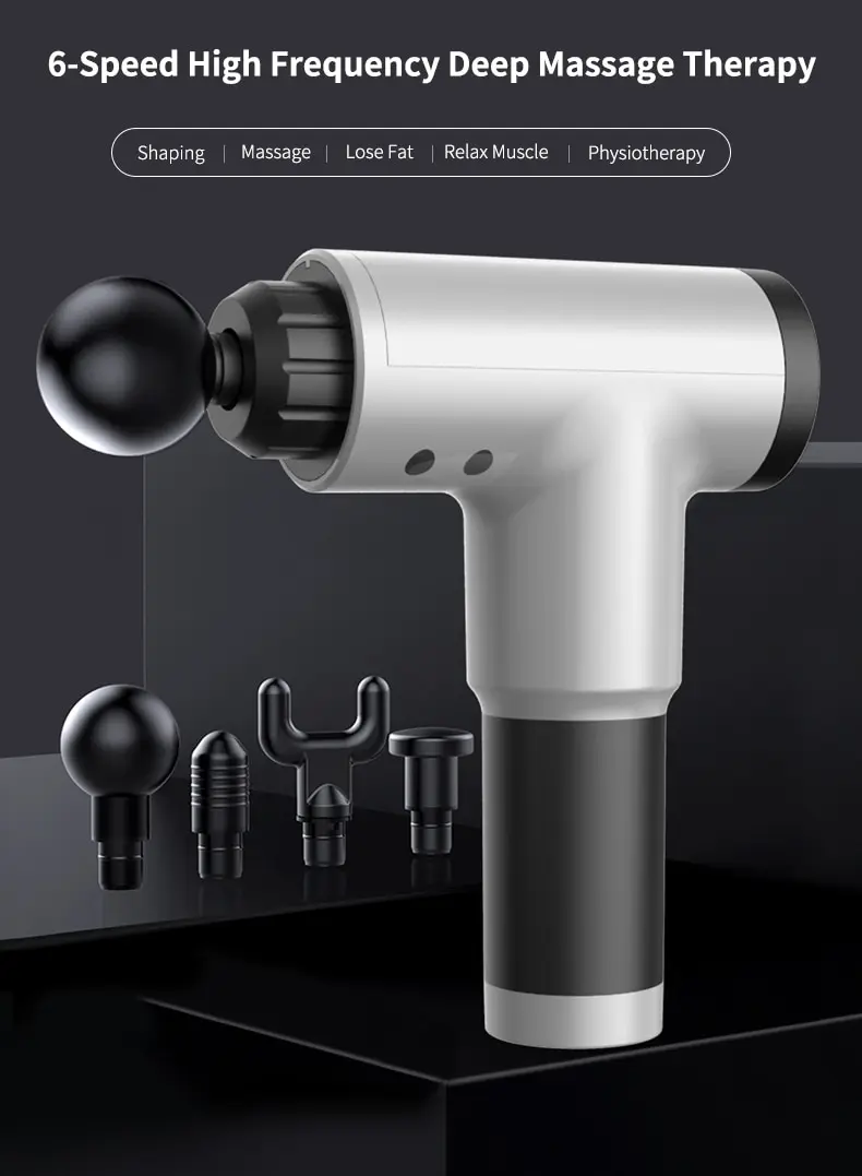 Перкуссионный пистолет для массажа тела чистый волнистый массажный глубоких