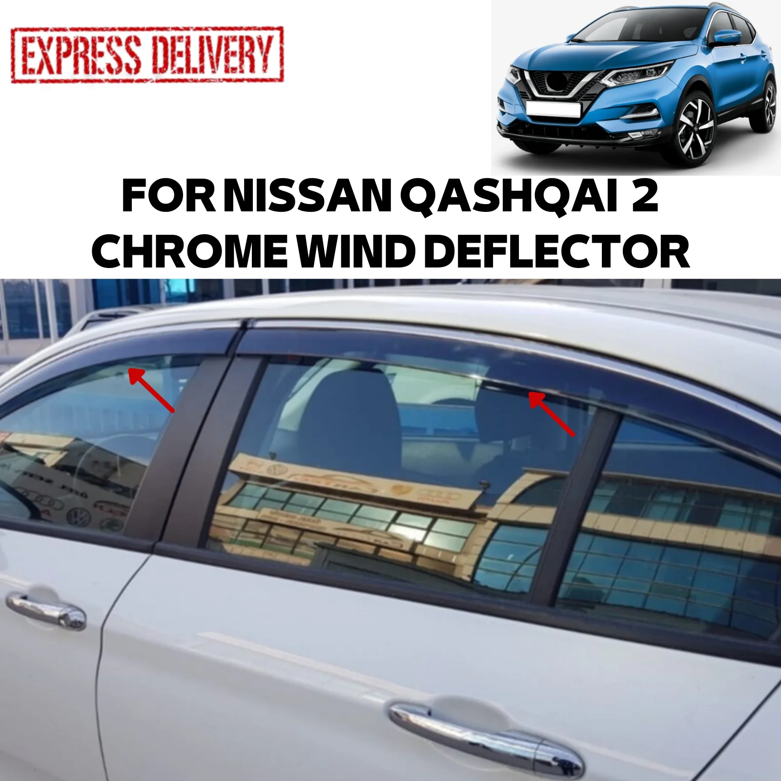 

Стекло для NISSAN QASHQAI 2 SUV 2014-2019, украшение для автомобиля с хромированным покрытием, аксессуары для защиты от дождя, Замена Дверей