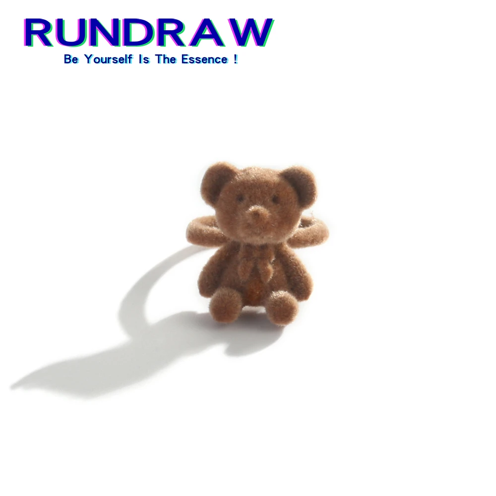 Регулируемое кольцо RUNDRAW для женщин и мужчин милые модные открытые ювелирные