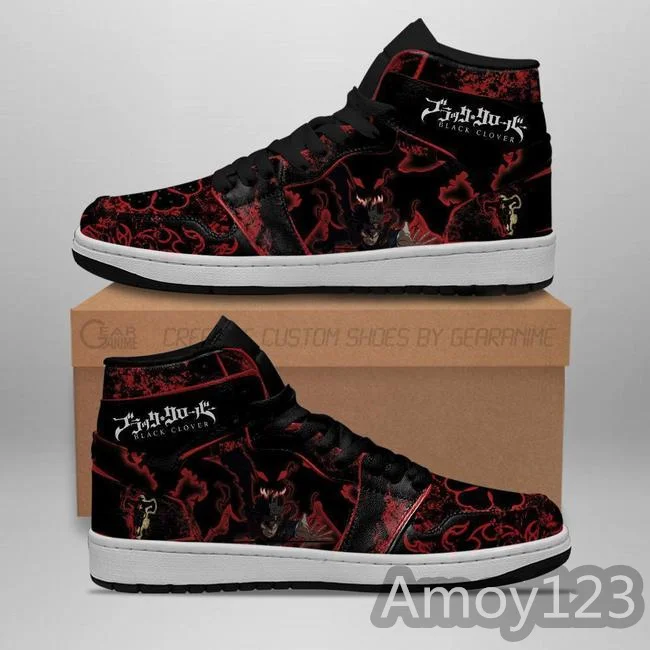 

2021 summer casual fashion Devil Black Asta Sneakers Black Clover Sneakers Anime