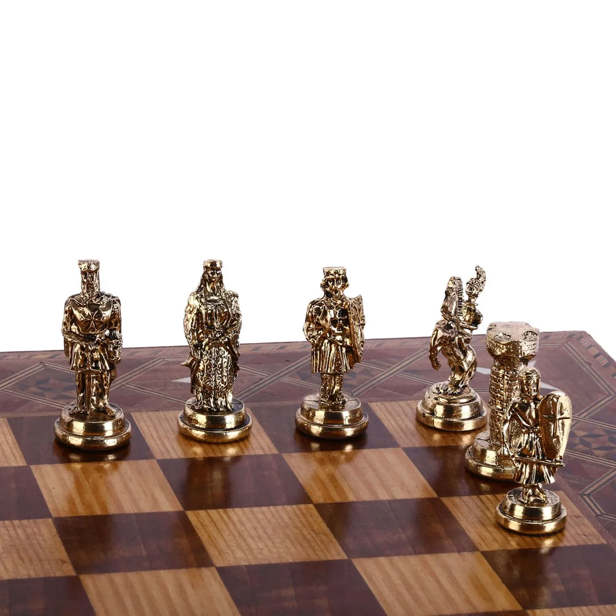 Оттоманка против византийских фигур набор металлических шахмат фигуры ручной