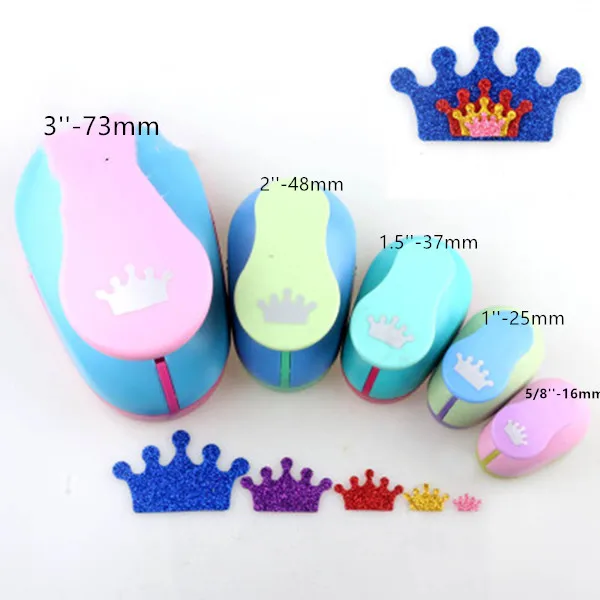 5pcs as pic 5/", 1", 1,", 2", ") Король Корона Ремесло Дырокол eva пены Скрапбукинг Украшение принцессы Дырокол - Цвет: 5pcs as pic