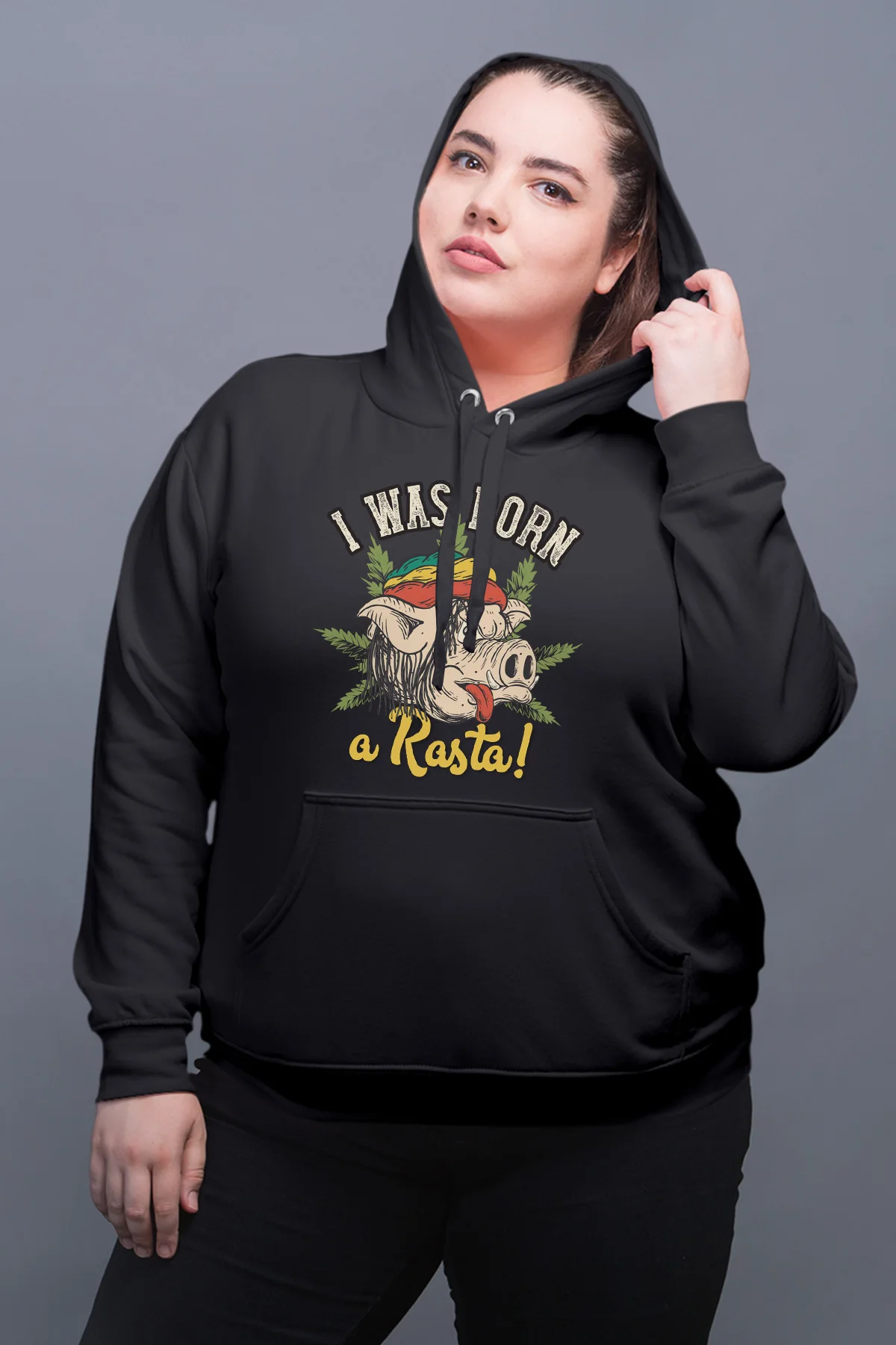 Женская толстовка с капюшоном Angemiel Wear I Were Born Black | одежда