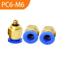 500pcs pc6 m6 pneumatic fitting quick air hose connector brass coupling one touch fittings
