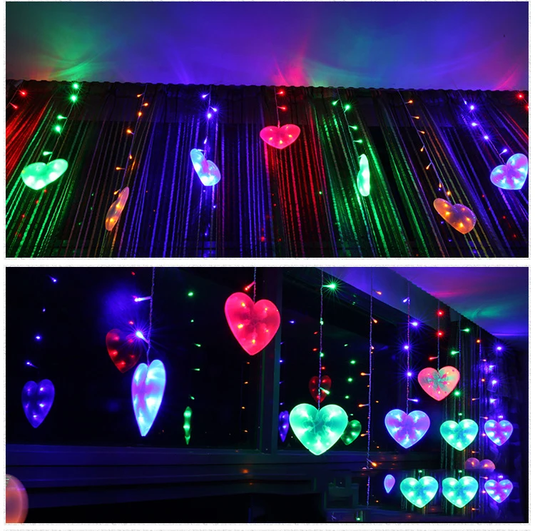 

3*0.65M 120LED Romantic LED String Lights for Xmas Garland Party Wedding Decoration Christmas Flasher Fairy Lights EU plug