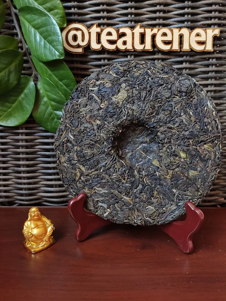 Tea Puer shen puer Шен Пуэр Зеленый Юньань Bulan Shan Gu Shu ГУ И &quotКороль дерева&quot 357 гр. tea -