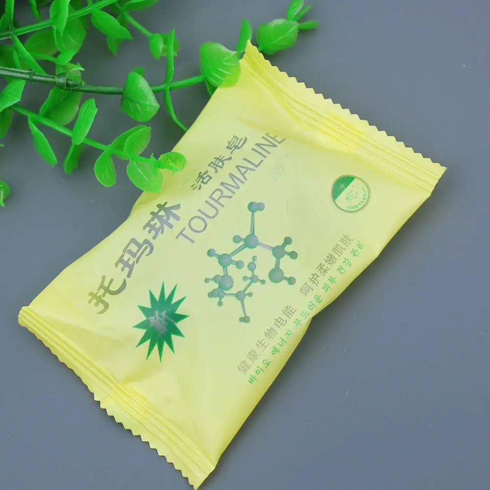 

New Health Caring Tourmaline Bamboo Soap Face & Body Offer Personal Care Beauty Healthy Charcoal Concentrated Soap For Ance