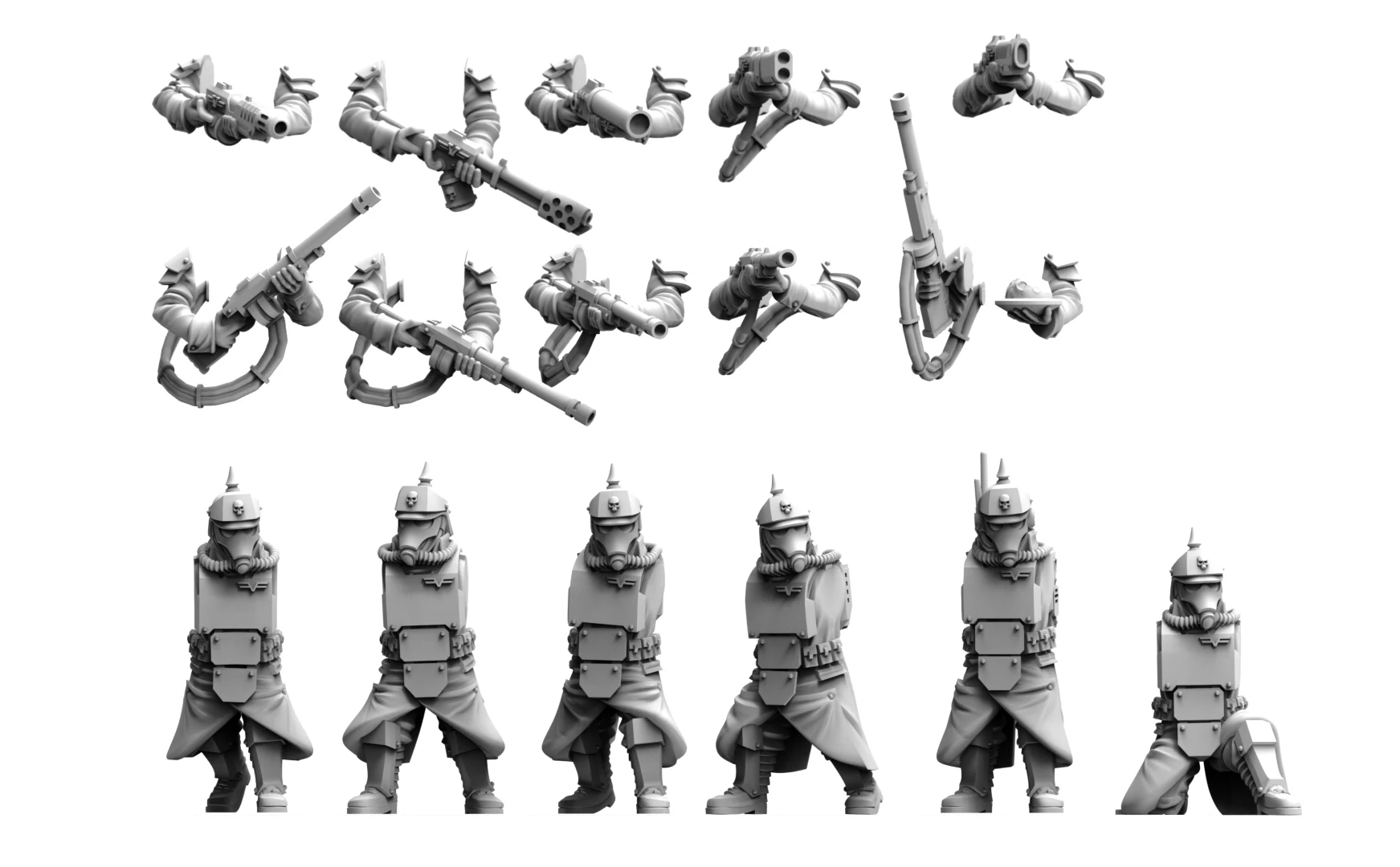 32mm Warhammer40K Death Korps of Krieg Shock Infantry