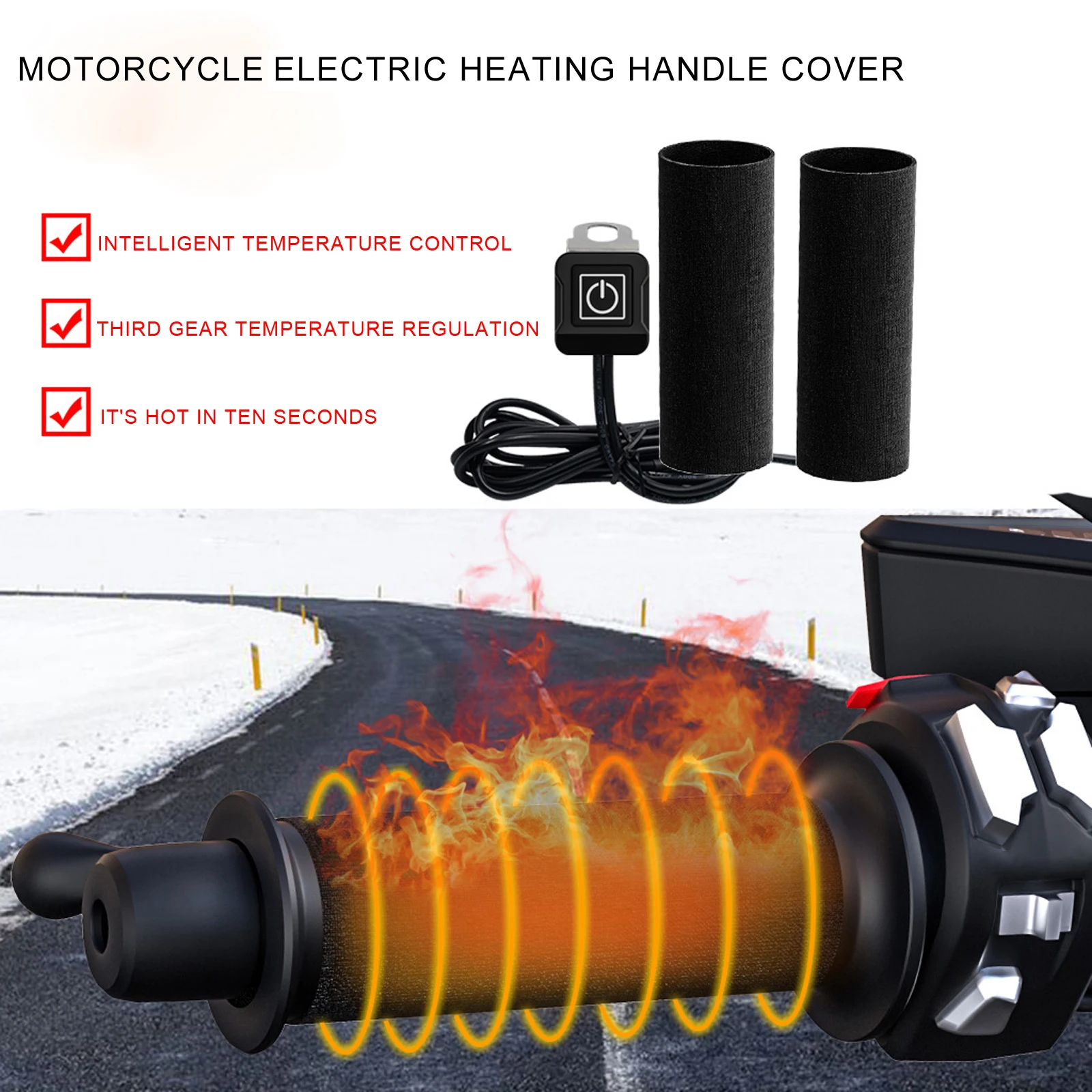 

Motorcycle 12V Modified Electric Heating Handle Grip Warmth