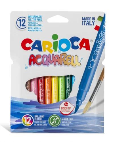 Фетровая ручка acquarella наконечник кисти 12 шт./компл. цветная для рисования школьные