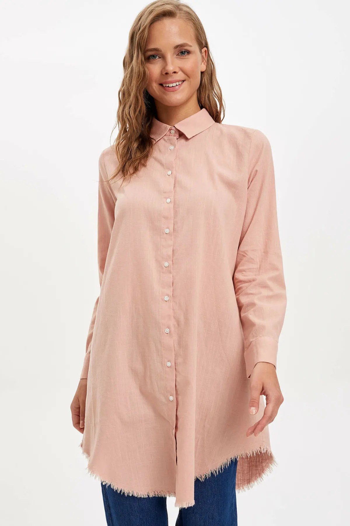 Женские Длинные Тканые Tunic-M3397AZ19AU DeFacto |
