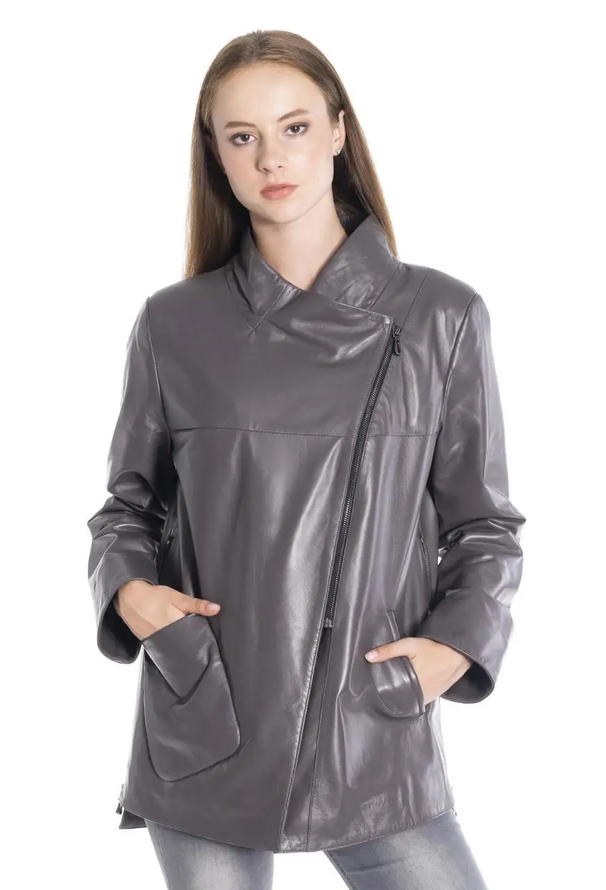 Women winter leather jacket winter Leather Jacket Genuine Real Leather Jacket leather Coat lambskin coat Female Jacket Genuine