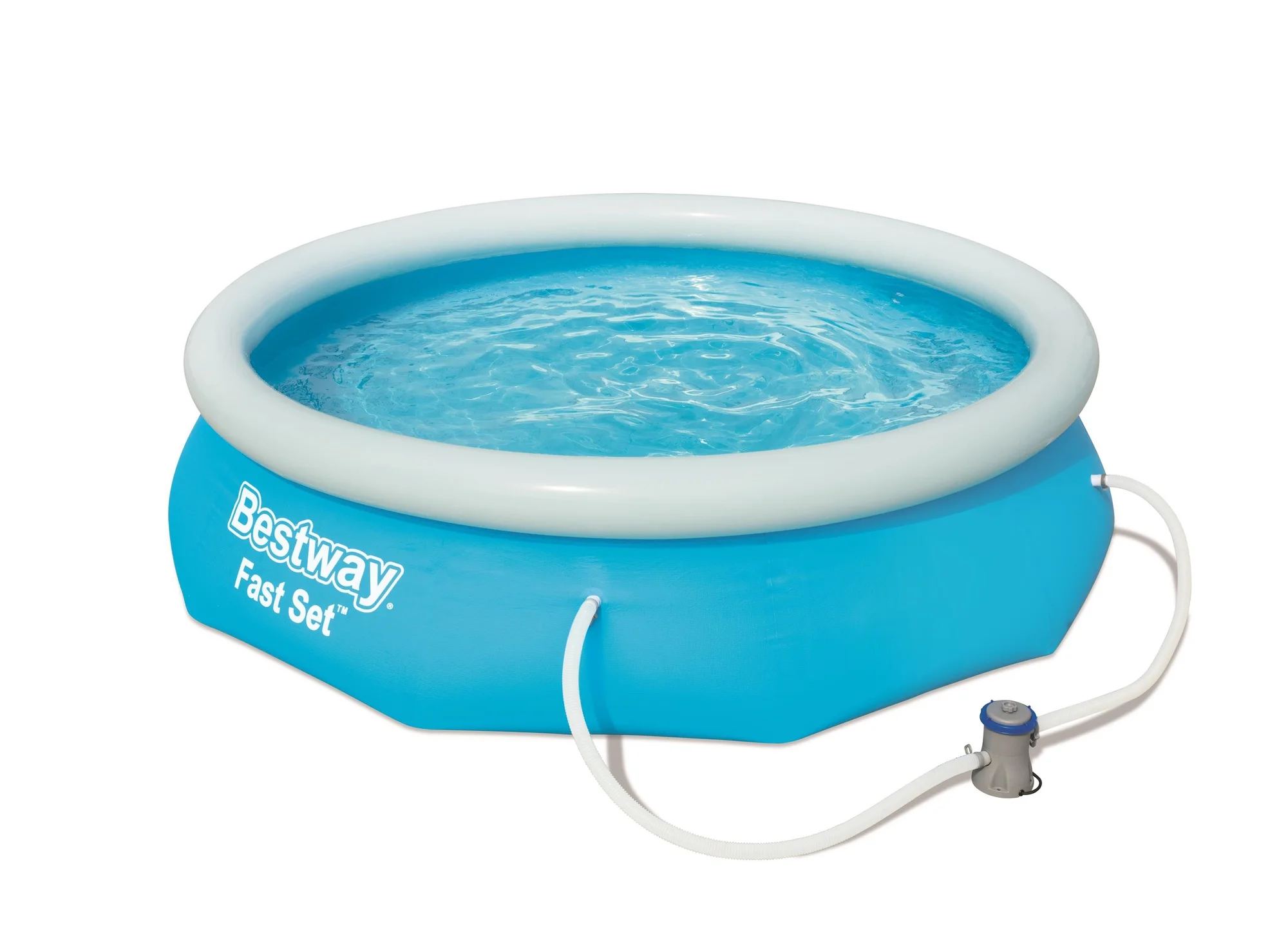 Надувной бассейн Bestway Fast Set 10' x 30&quot/305х76см+фильтр-насос 57270 | Мать и ребенок
