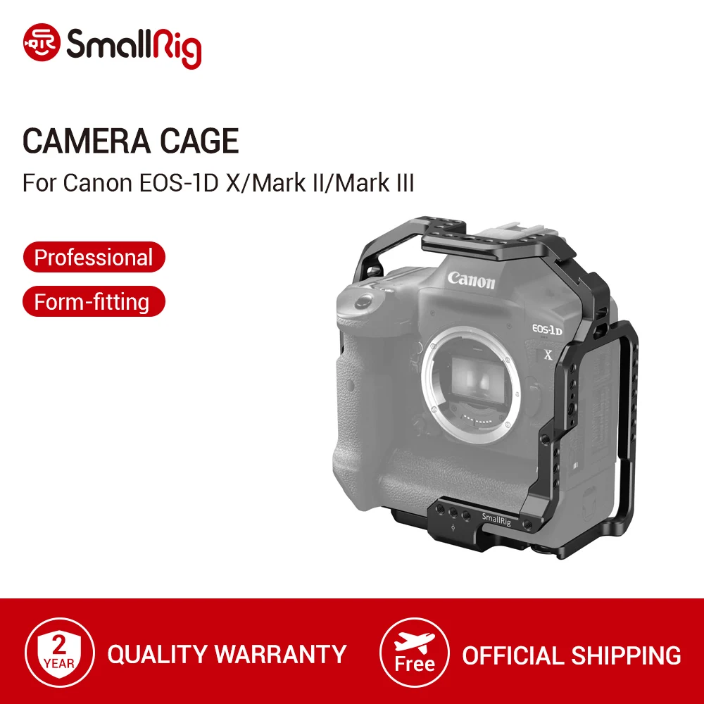 SmallRig клетка для камеры Canon EOS 1D X и Mark II с креплением на рельсы Nato/холодную башмак/Arri