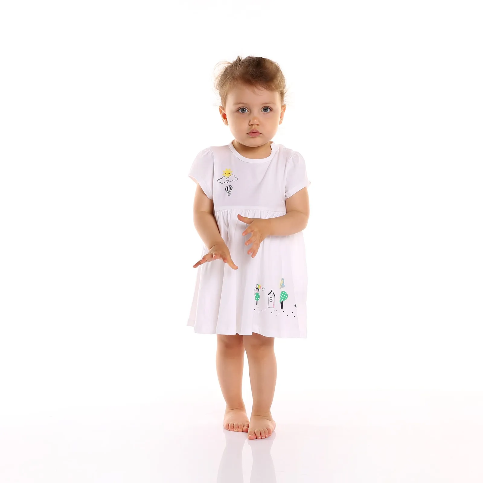 Ebebek Fisher Price детское летнее милое платье со слоном|Платья| |