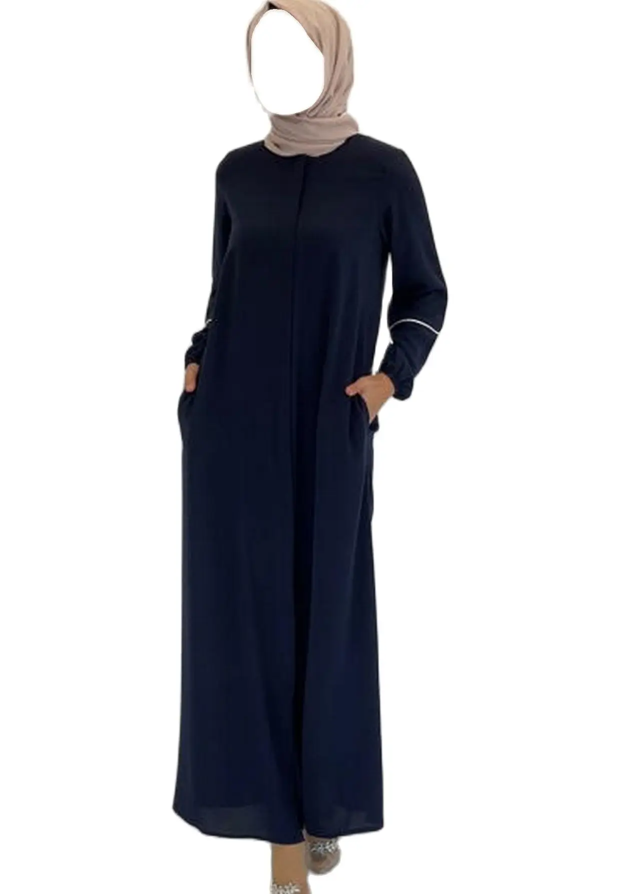 Турецкое платье Kad?n?, Турецкая мягкая ткань, Турецкая ткань, terletmez ручки, полосатая новая 148 см длинная мусульманская женская абайя