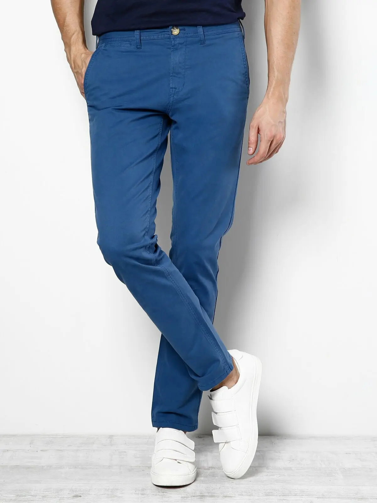 Мужские облегающие синие брюки Colins мужские CL1024683 | Мужская одежда