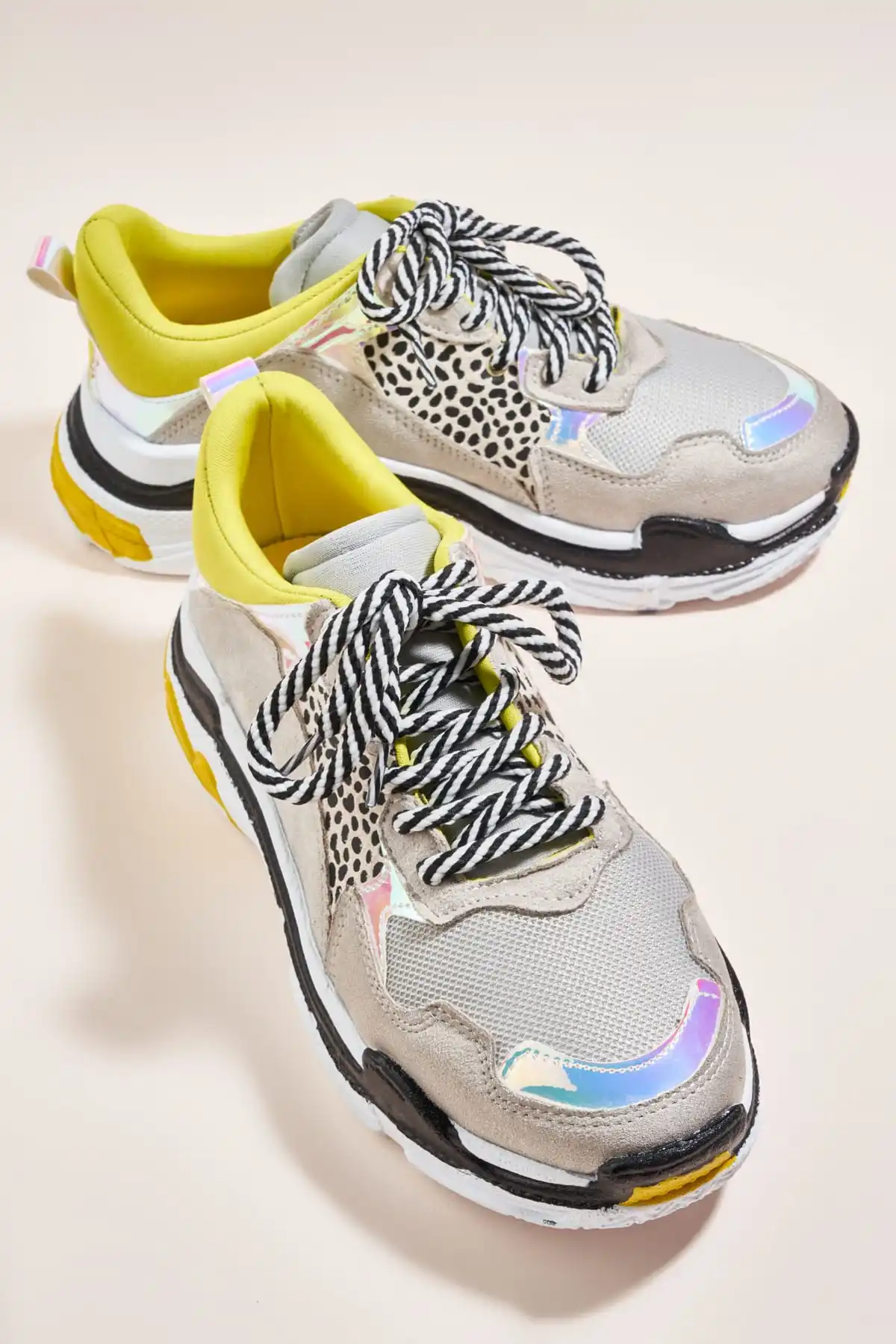 Черные леопардовые женские кроссовки Bambi H0640720022 | Обувь