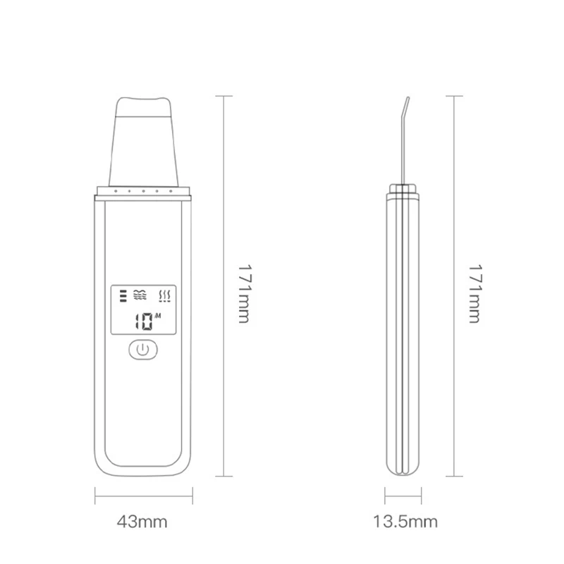 Ультразвуковой очищающий скруббер для лица Очищающий пор отшелушивающий крем